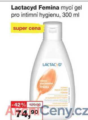 Ráj drogerie Lactacyd femina mycí gel pro intimní hygienu, 300 ml nabídka