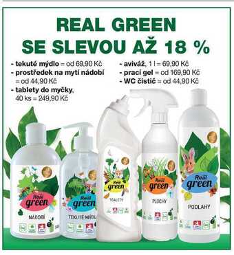 Ráj drogerie Real green tekuté mýdlo nabídka