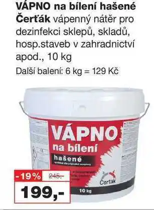 Barvy a laky drogerie Vápno na bílení hašené nabídka