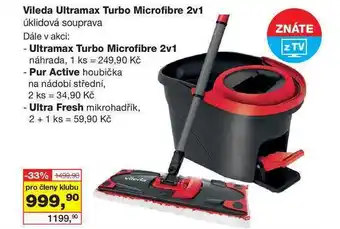 Vileda ultramax turbo microfibre 2v1 úklidová souprava