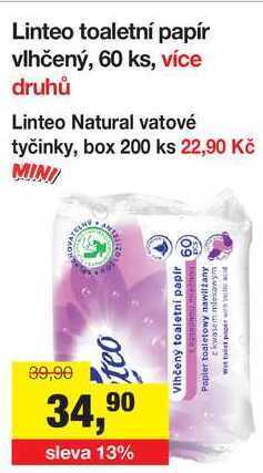 Šlak Linteo toaletní papír vlhčený, 60 ks nabídka