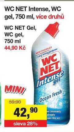 Wc net intense, wc gel, 750 ml