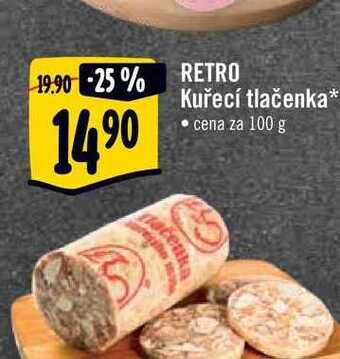 Albert Retro kuřecí tlačenka 100 g nabídka