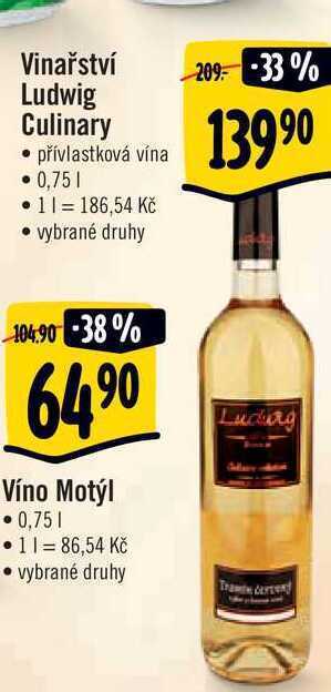 Albert Vinařství ludwig culinary 0,75 l nabídka