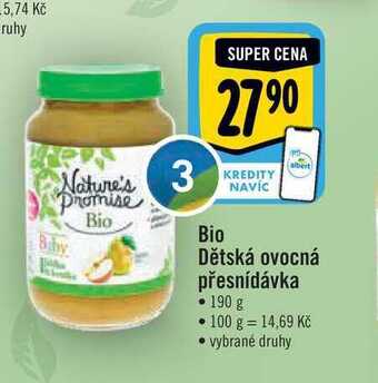 Albert Bio dětská ovocná přesnídávka 190 g nabídka