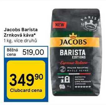 Jacobs barista zrnková káva* 1 kg