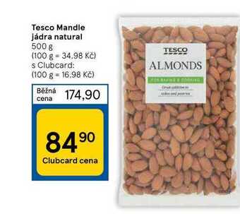 Tesco mandle jádra natural 500 g
