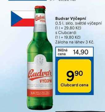 Tesco Budvar výčepní 0.5 l nabídka