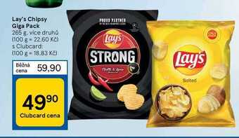 Tesco Lay's chipsy giga pack 265 g nabídka
