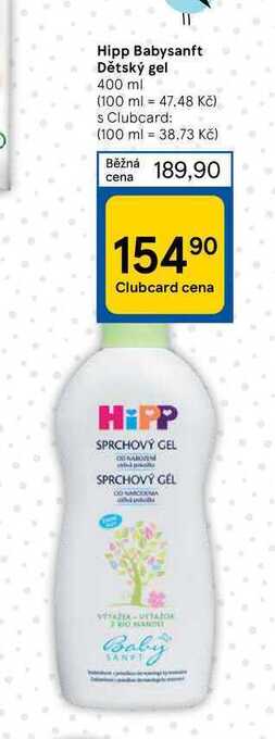 Tesco Hipp babysanft dětský gel 400 ml nabídka
