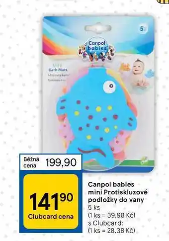 Tesco Canpol babies mini protiskluzové podložky do vany 5 ks nabídka