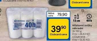 Tesco Hřbitovní svíčky náhradní 3 x 150 g nabídka