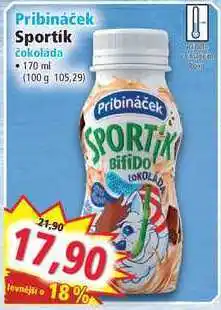 Norma Pribináček sportik čokoláda 170 ml nabídka