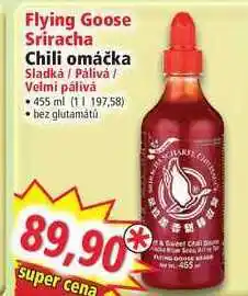 Norma Flying goose sriracha chili omáčka sladká / pálivá / velmi pálivá 455 ml nabídka