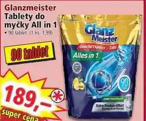 Norma Glanzmeister tablety do myčky all in 1 • 90 tablet nabídka