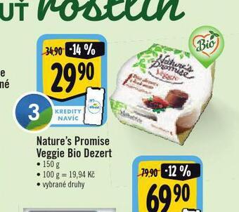 Albert Veggie bio dezert nabídka