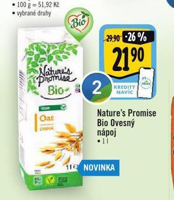 Albert Bio ovesný nápoj nabídka