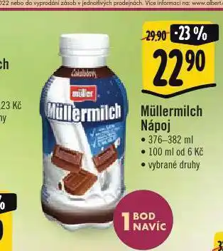 Albert Mullermilch nápoj nabídka