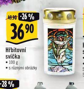 Albert Hřbitovní svíčka nabídka