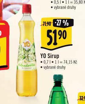 Albert Yo sirup nabídka