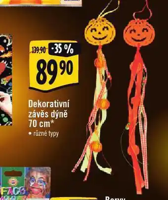 Dekorativní závěs dýně