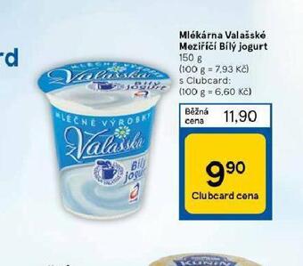 Tesco Bílý jogurt nabídka