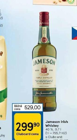 Tesco Jameson irish whiskey nabídka