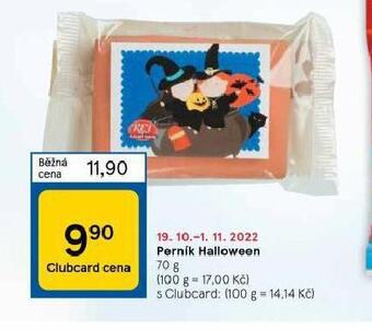 Tesco Perník halloween nabídka