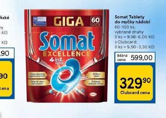 Tesco Somat tablety do myčky nabídka