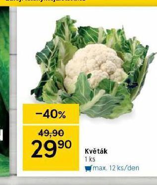 Tesco Květák nabídka