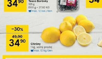 Tesco Citrony nabídka