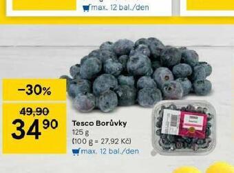 Tesco Borůvky nabídka