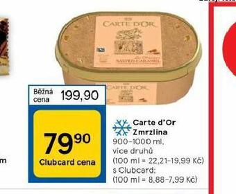 Tesco Zmrzlina carte d´or nabídka
