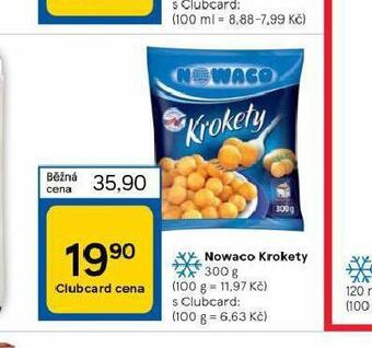 Tesco Nowaco krokety nabídka