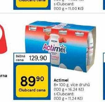 Tesco Actimel nabídka