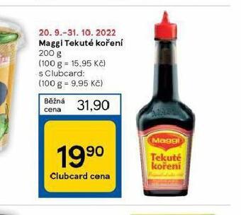 Tesco Maggi tekuté koření nabídka