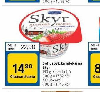Tesco Bohušovická mlékárna skyr nabídka