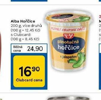 Tesco Alba hořčice nabídka