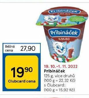Tesco Pribináček nabídka