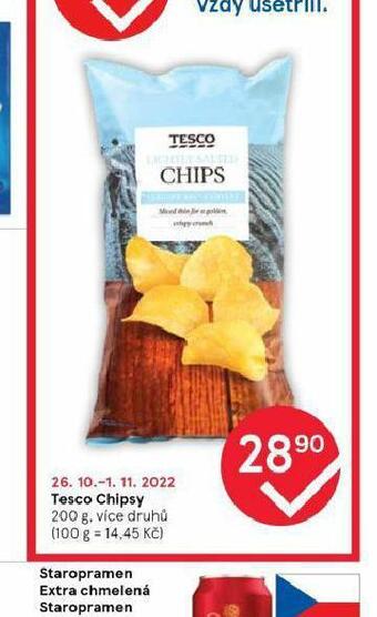Tesco Tesco chipsy nabídka
