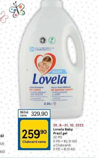Tesco Lovela baby prací gel nabídka