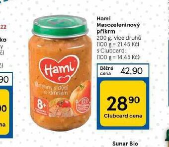 Tesco Hami masozeleninový příkrm nabídka