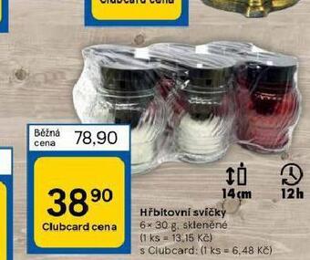 Tesco Hřbitovní svíčky nabídka