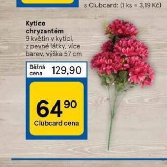 Tesco Kytice chryzantém nabídka