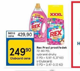 Tesco Rex prací prostředek nabídka