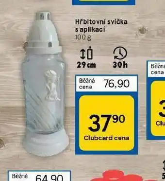Tesco Hřbitovní svíčka s aplikací nabídka