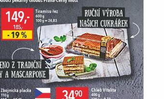 Globus Tiramisu řez nabídka