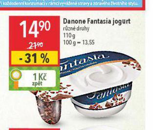 Globus Danone fantasia jogurt nabídka