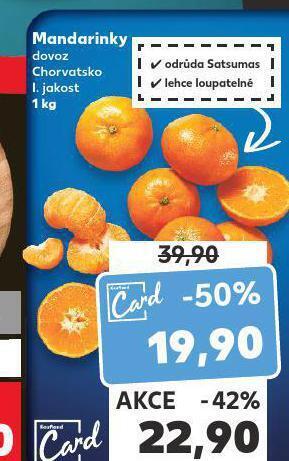 Kaufland Mandarinky nabídka