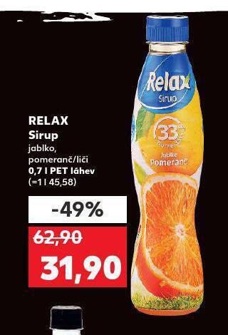 Kaufland Relax sirup nabídka